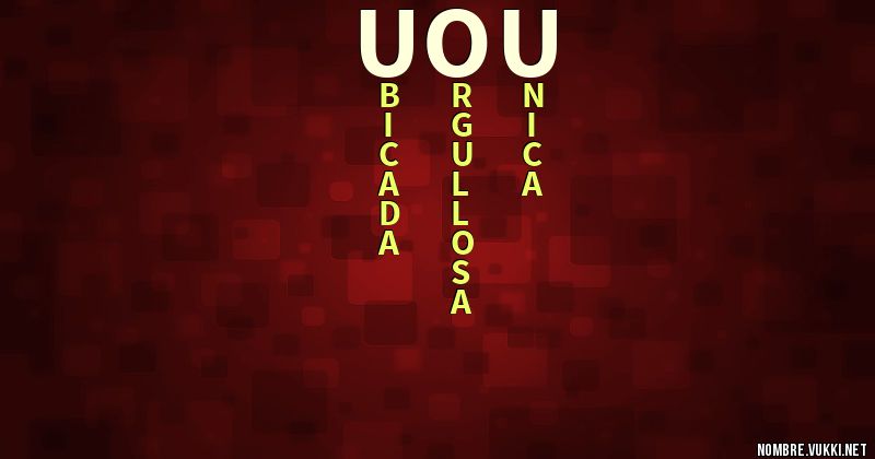 Acróstico uou