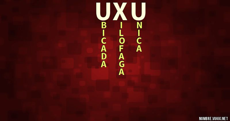 Acróstico uxu