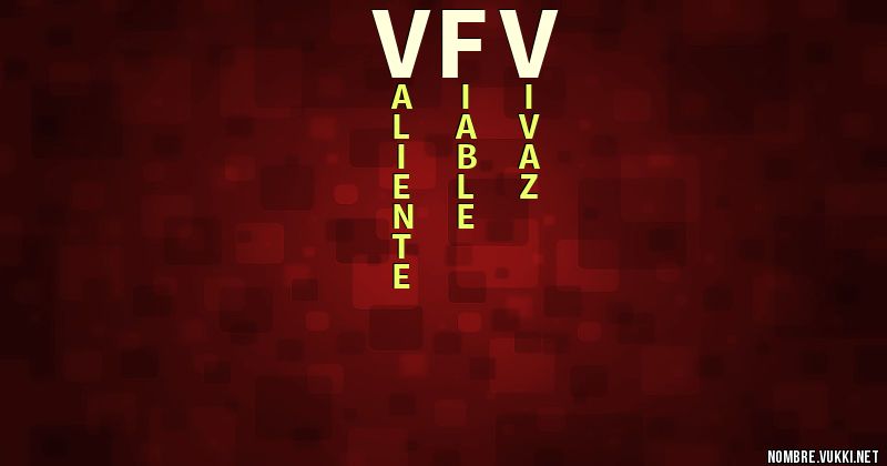 Acróstico vfv