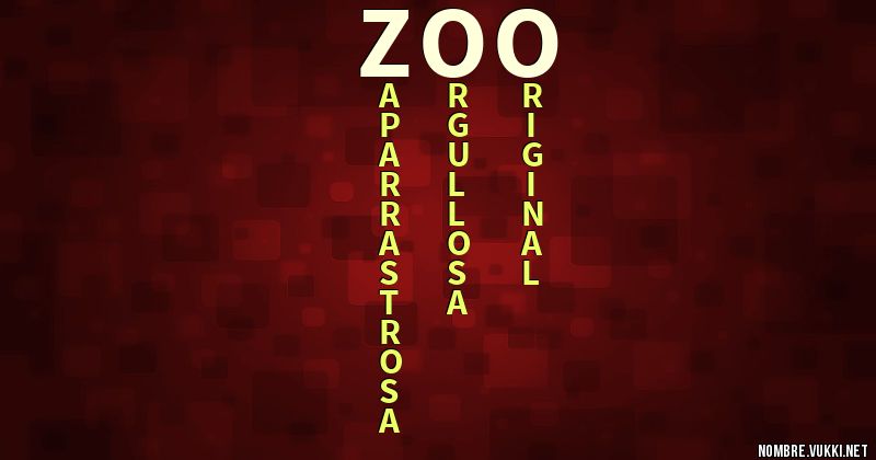 Acróstico zoo