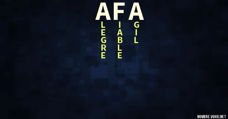 Acróstico afa