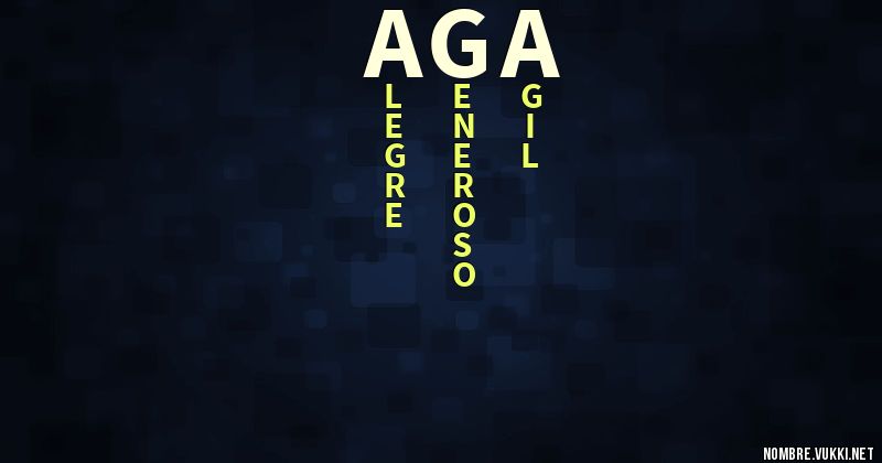 Acróstico aga