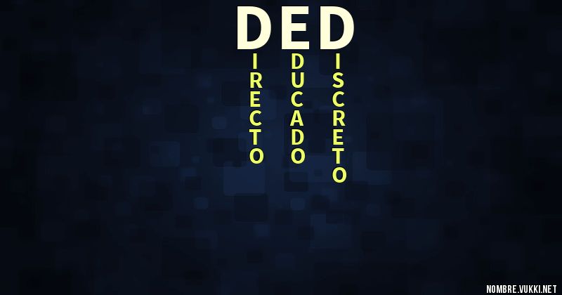 Acróstico ded