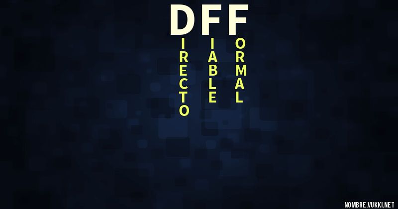 Acróstico dff