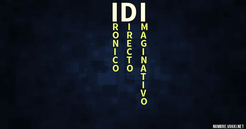 Acróstico idi