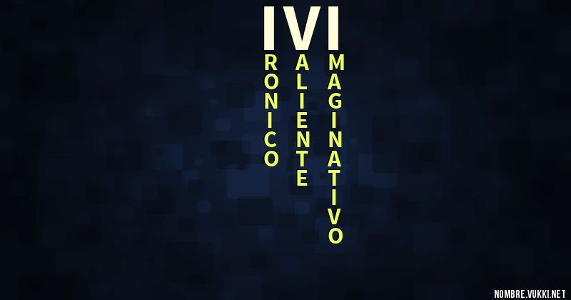 Acróstico ivi