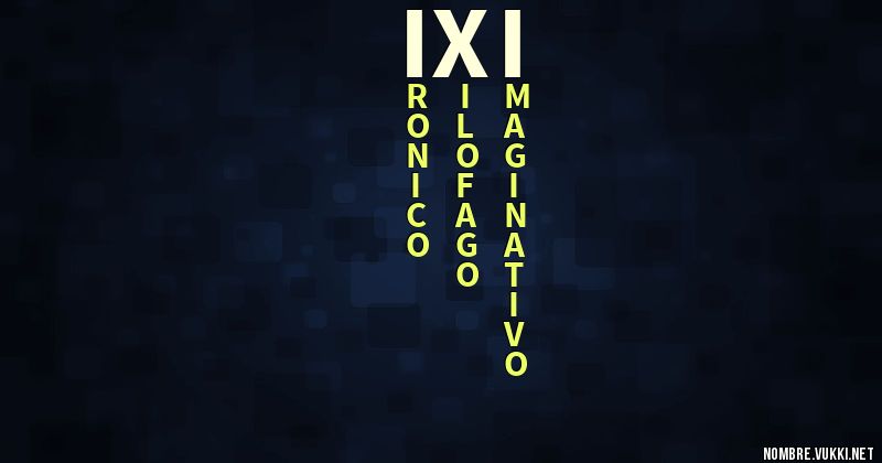 Acróstico ixi