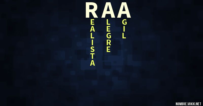 Acróstico raa