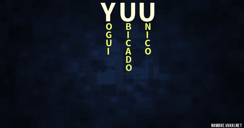 Acróstico yuu