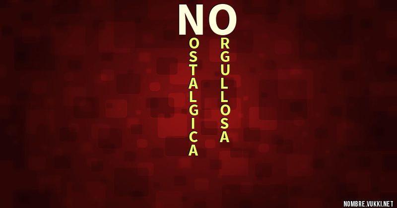 Acróstico Ño