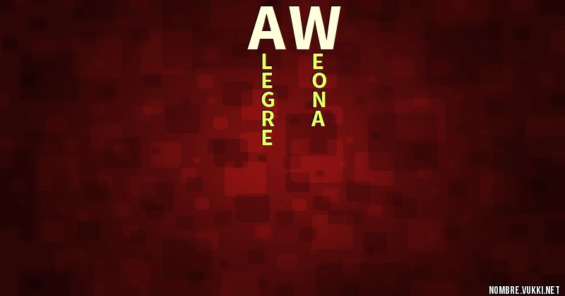 Acróstico aw