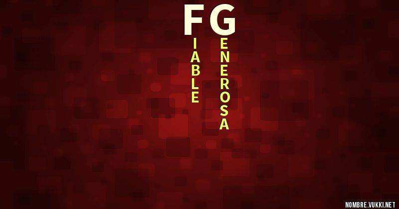 Acróstico fg