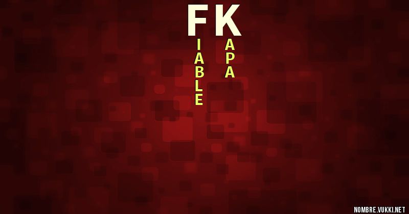 Acróstico fk