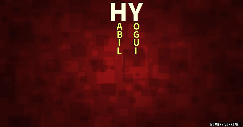 Acróstico hy