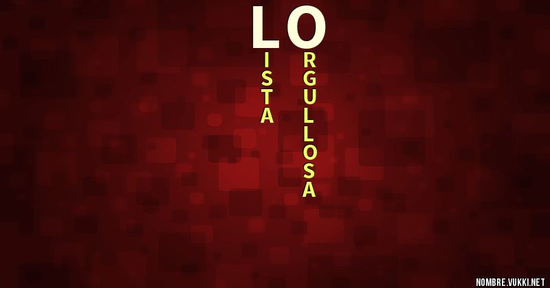 Acróstico lo