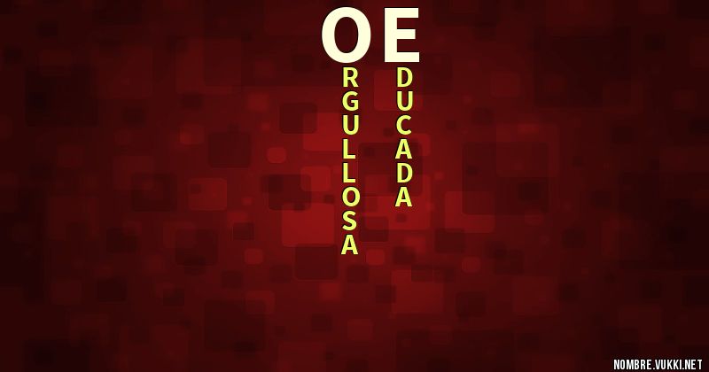 Acróstico oe