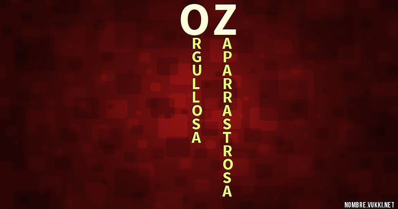 Acróstico oz