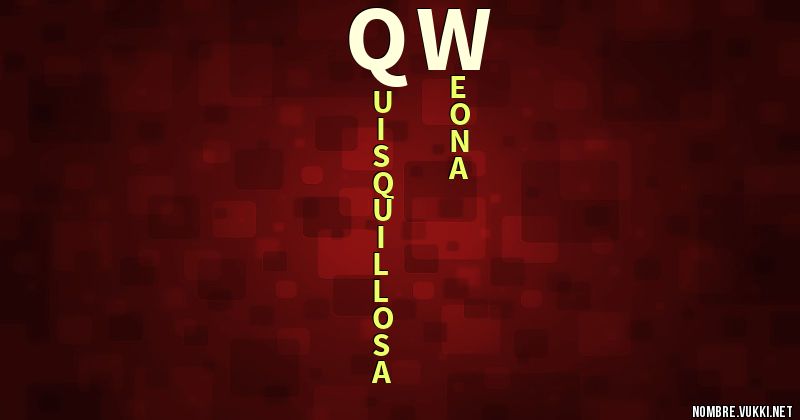 Acróstico qw