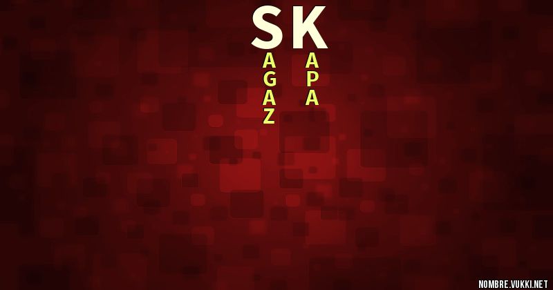 Acróstico sk