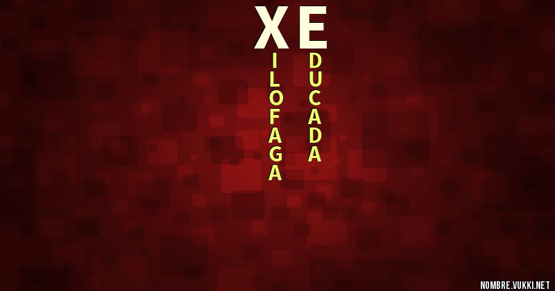 Acróstico xè