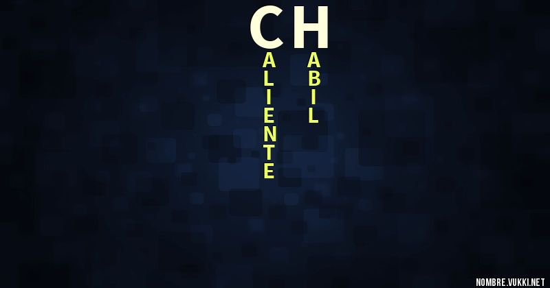 Acróstico ch