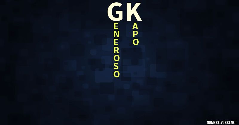 Acróstico gk