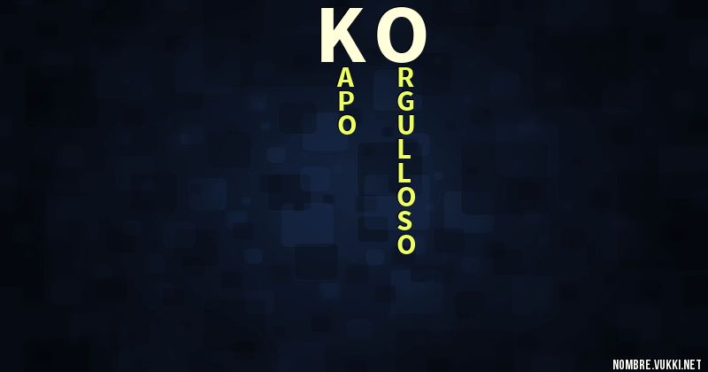 Acróstico ko