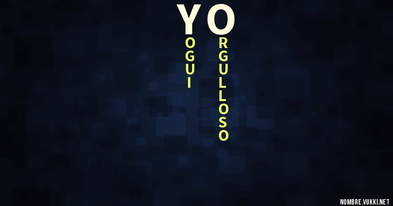Acróstico yo