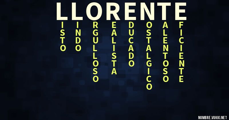 Acróstico llorente