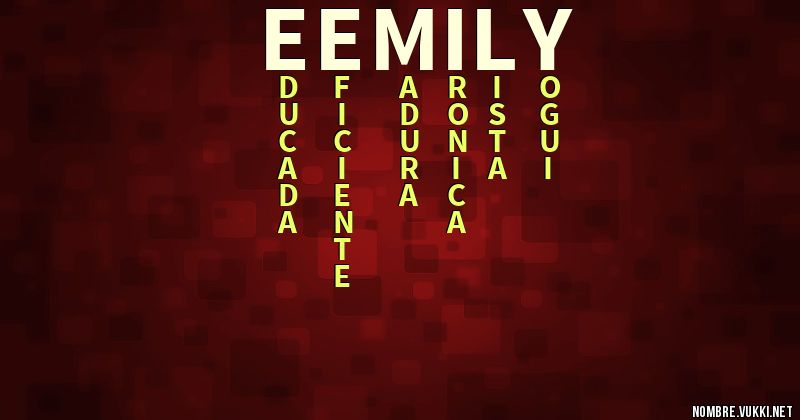 Acróstico eemily