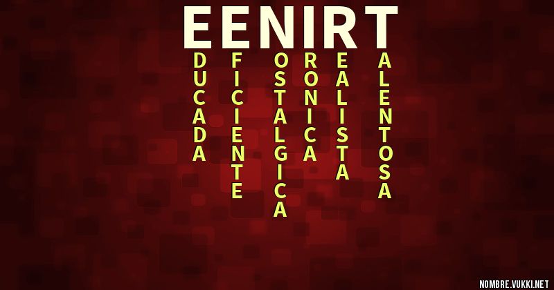 Acróstico eenirt