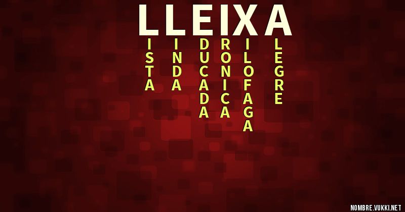 Acróstico lleixa