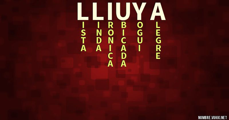 Acróstico lliuya