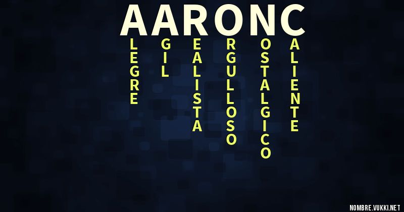 Acróstico aarónç