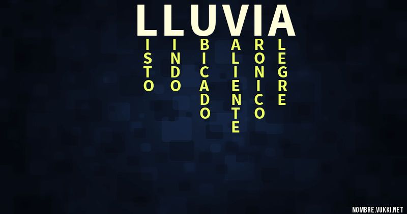 Acróstico lluvia