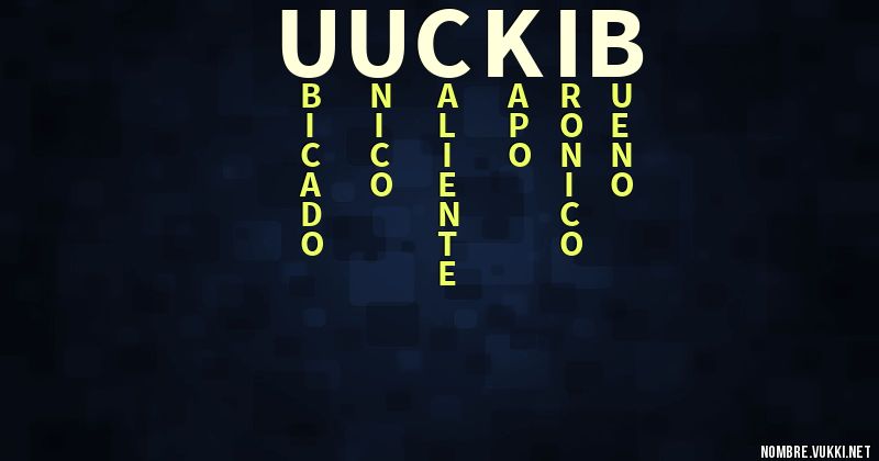 Acróstico uuc kib