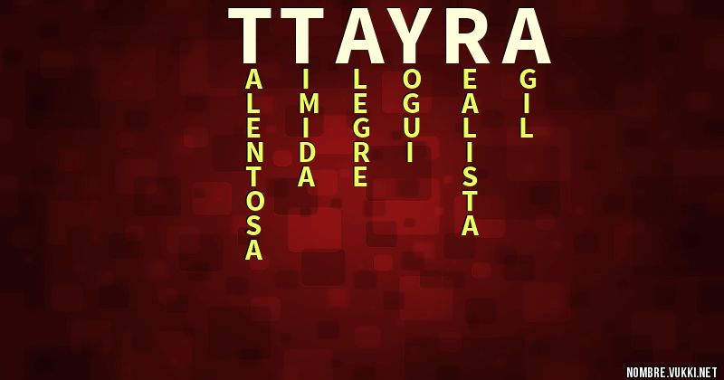 Acróstico ttayra