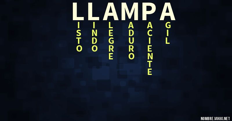 Acróstico llampa