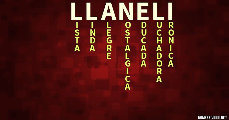 Acróstico llaneli