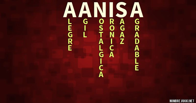 Acróstico aanisa