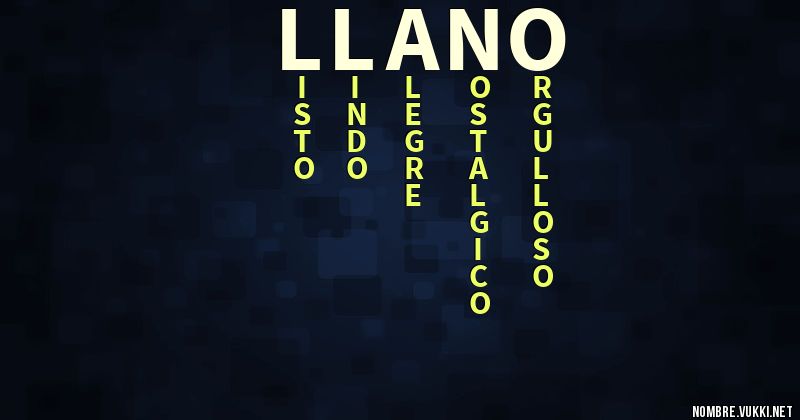 Acróstico llano