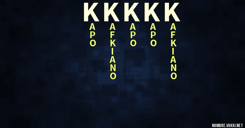 Acróstico kkkkk
