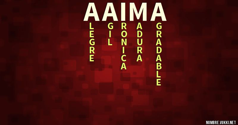 Acróstico aaima
