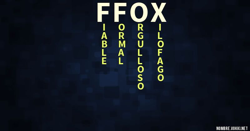 Acróstico ffox