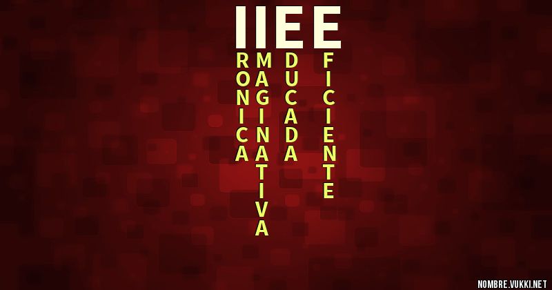 Acróstico iiee