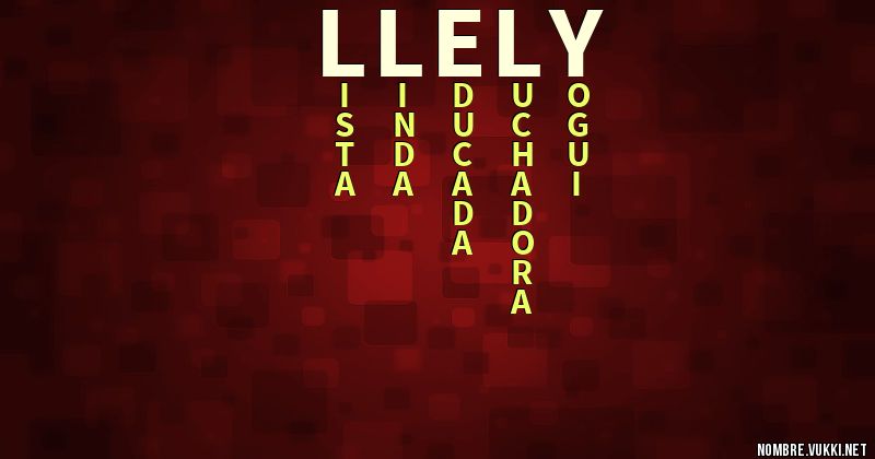 Acróstico llely