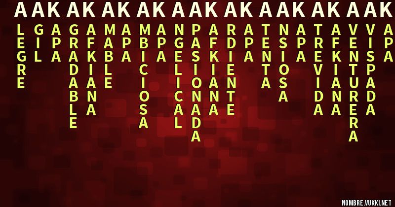 Acróstico aakakakakaakakaakakaak