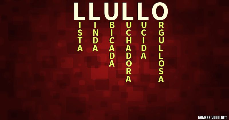 Acróstico llullo