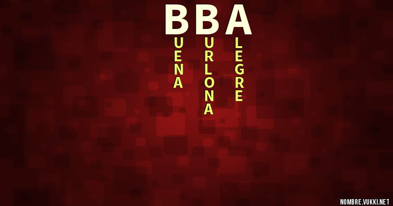 Acróstico bba