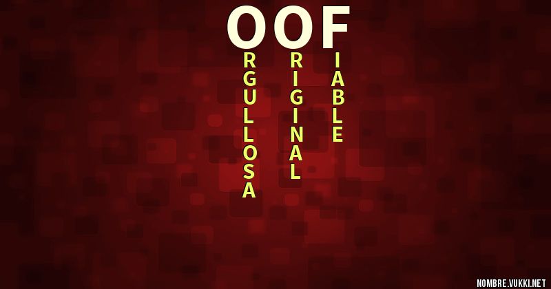 Acróstico oof